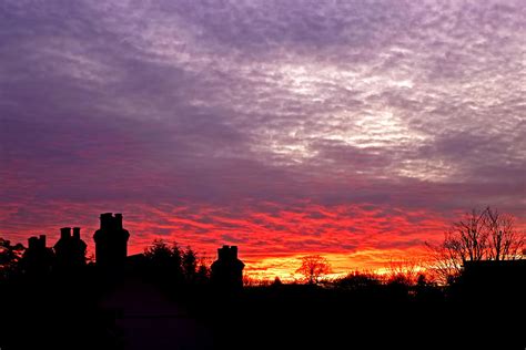 Mackerel Sky At Sunset Photograph by Gill Billington