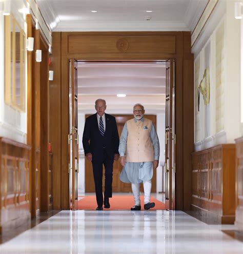 Happy To Have Welcomed POTUS JoeBiden To 7 Lok Kalyan Marg Our