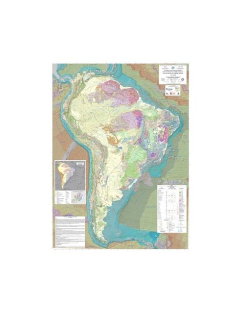 Tectonic Map Of South America PDF CCMG