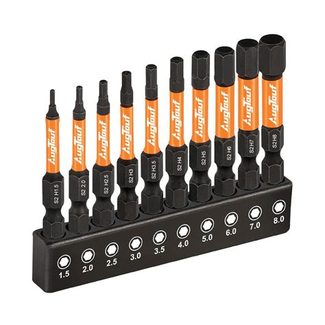 Buy Toolant Impact Hex Head Allen Wrench Drill Bit Set Pcs Metric