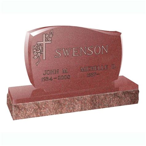 Upright Tablet Headstones Custom Monuments Cemetery Grave Markers Pacific Coast Memorials