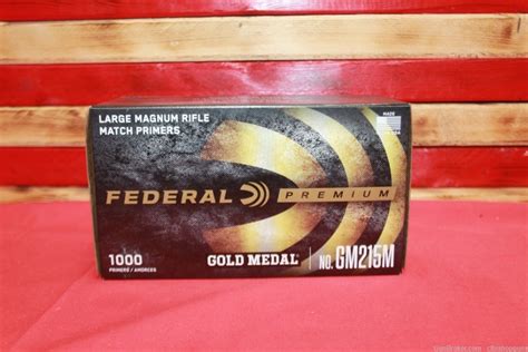 Federal Premium Gold Medal Primers Large Magnum Rifle Match Count