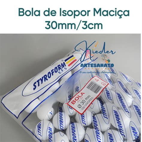 Bola Isopor 30mm 100 Unid No Elo7 Kieder Artesanato E Papelaria