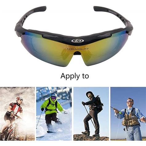 Sunglasses for Sports Polarized Cycling Men UV Protection RX Lens Frame ...