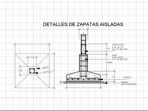 P Isolado Em Autocad Baixar Cad Kb Bibliocad