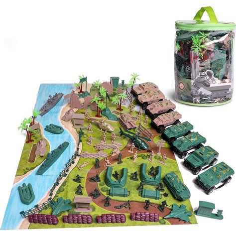 Plastic Military Playset Toy Soldier Army Men Playset Kit Set Action Figures 1970-Now Toy ...