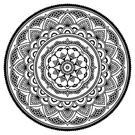 Premium Vector Circle Floral Mandala