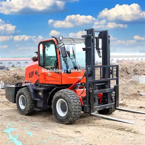 New 44 4wd All Rough Terrain Forklift With Kubota Diesel Engine