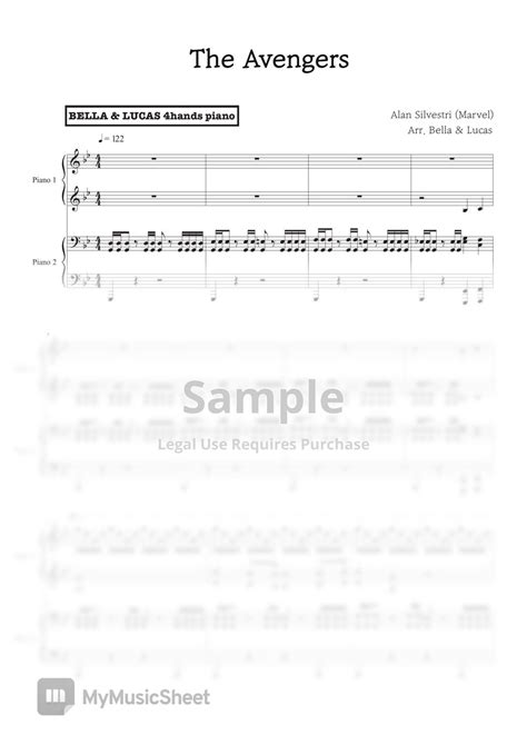 Main Theme Hands Piano Avengers Ost Sheets By Bella Lucas