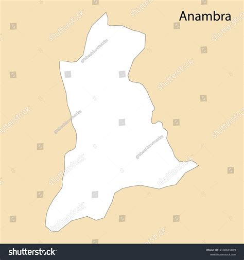 High Quality Map Anambra Region Nigeria Stock Vector (Royalty Free