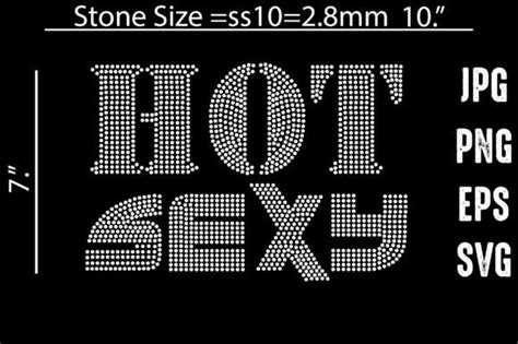 Hot Sexy Rhinestone Template Design Graphic By Vector Art Creative Fabrica