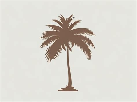 Premium AI Image | Tropical Whimsy CartoonStyle Palm Tree Silhouette in ...