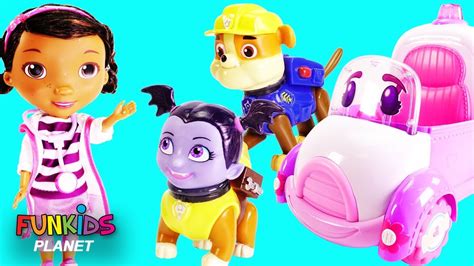 Vampirina Wrong Heads With Paw Patrol Doc Mcstuffins And Rosie To The Rescue Ambulance Youtube