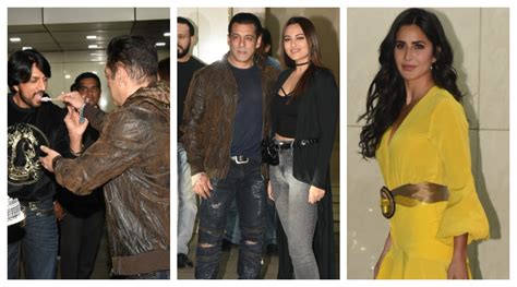 Salman Khan Birthday Katrina Kaif Sangeeta Bijlani Sonakshi Sinha Arrive For Dabangg Stars