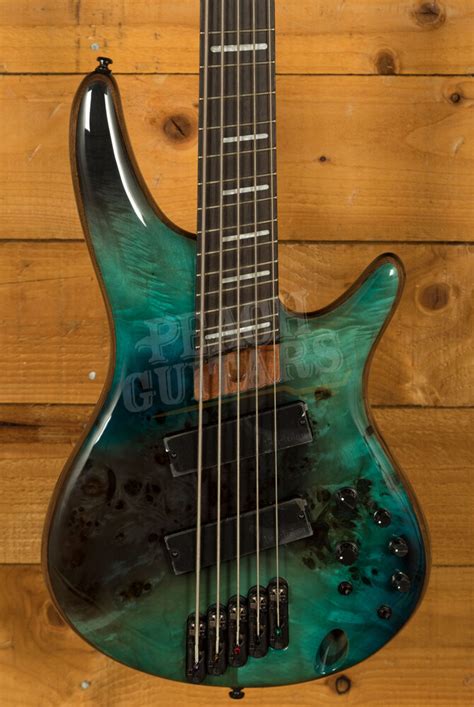 Ibanez Sr Workshop Basses Srms805 5 String Multi Scale Tropical Seafloor