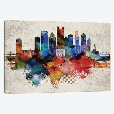 Pittsburgh Skyline Canvas Print by WallDecorAddict | iCanvas