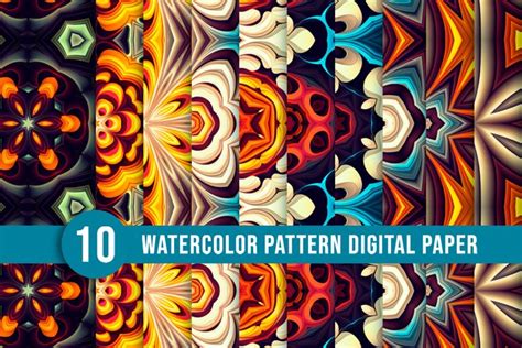 Seamless Digital Batik Style Pattern