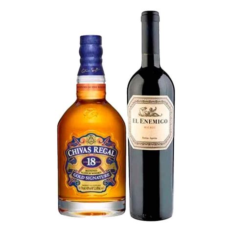 VAP CHIVAS REGAL 18YO 700 ML VINO EL ENEMIGO MALBEC 750 ML El