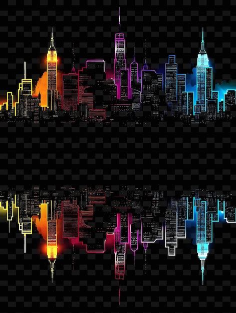 Premium PSD A Colorful Cityscape With The Words Quot City Quot On The