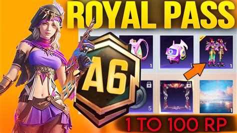 A6 Royal Pass 3d Look 😍 Pubgbgmi A6 Royal Pass 1 To 100 Rp