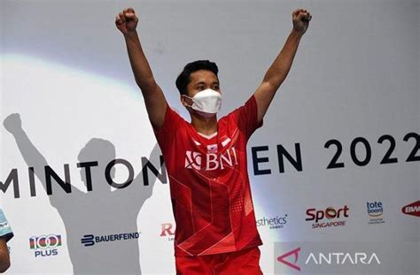 Juara Hylo Open 2022 Peringkat BWF Anthony Ginting Resmi Turun Ke