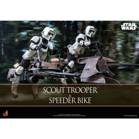 Hot Toys MMS612 Star Wars Return Of The Jedi 1 6th Scale Scout Trooper And Speeder Bike