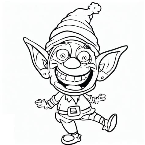 Coloriage Un Lutin De No L Dr Le T L Charger Et Imprimer Gratuit Sur