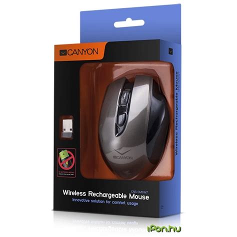 CANYON CNS-CMSW7G Wireless Rechargeable Mouse grey - iPoncomp.com