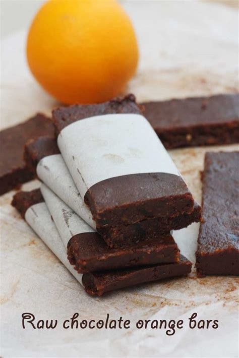 5 Ingredient Raw Chocolate Orange Bars Scrummy Lane