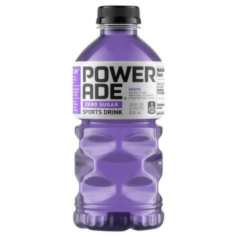 Powerade Zero Sports Drink, Zero Sugar, Grape