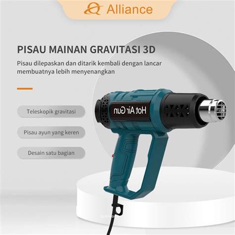 Jual V Heat Gun Air Hot Gun Panas Pemanas Segel Sticker Plastik Panas Pistol Angin Panas