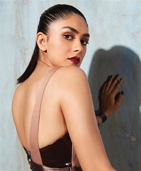 Mrunal Thakur Looks Edgy And Bold In A Pastel Short Dress Shows Off