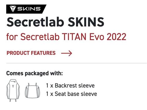 Brand New Secret Lab Skins For Titan Evo Qyop Furniture Home