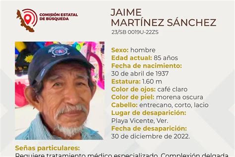 Desaparece hombre de 85 años de edad al sur de Veracruz xeu noticias