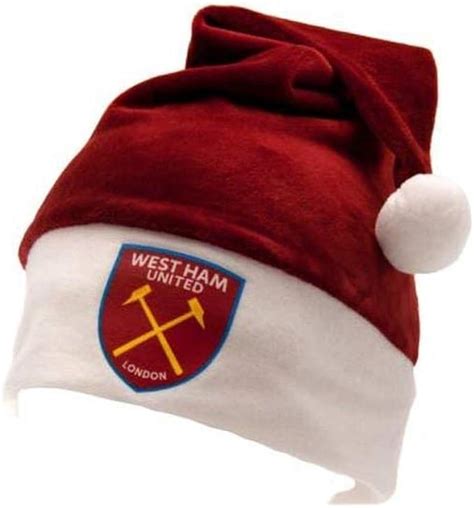 West Ham Crest Supersoft Santa Hat Uk Clothing