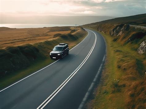 Download Black Suv, Road Trip, Coastal Way Route. Royalty-Free Stock ...