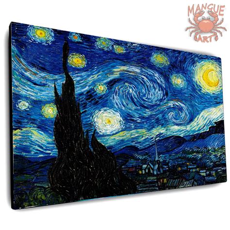 Quadro Van Gogh noite estrelada impressão em tela acetinada