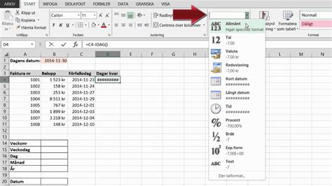 Hur Du Skapar Datumfunktioner I Microsoft Excel YouTube