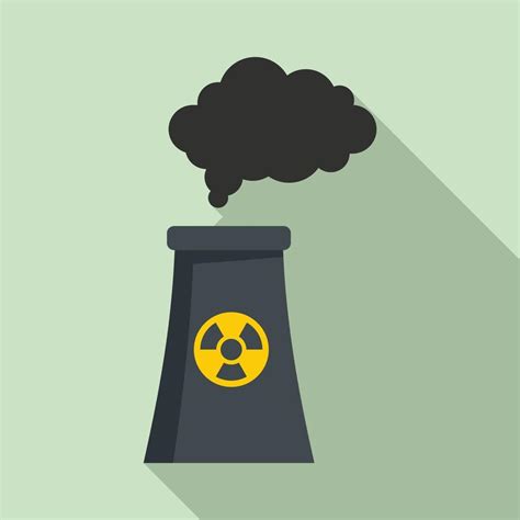 Radiation Smoking Plant Icon Flat Style 14504293 Vector Art At Vecteezy