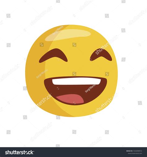 Emoji Friendly Face Isolated Vector Illustration Stock Vector (Royalty Free) 1032898912