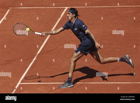 Lorenzo Sonego D Italie Au Cours Du 8 Jour De L Open De France 2023