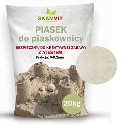 Piasek Do Piaskownicy Dla Dzieci Z Atestem Kg