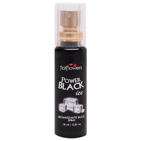 Power Black Ice Spray Aromatizante Bucal Ml Hot Flowers Kapitú Sex Shop Catanduva Entrega