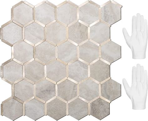 Buy Stickgoo Hexagon Peel And Stick Backsplash Tile Stick On