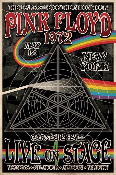 Pink Floyd The Dark Side Of The Moon Tour Poster [new York 1972