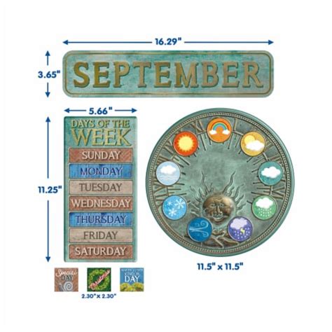 Eureka Curiosity Garden Calendar Bulletin Board Set Calendar Ralphs