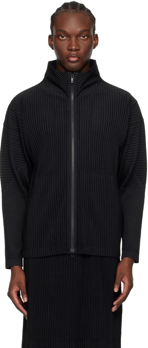 HOMME PLISSÉ ISSEY MIYAKE Black Basics Jacket SSENSE