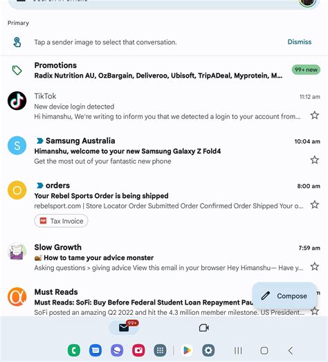 Gmail font too bold on the fold 4! how do I fix this, there's no