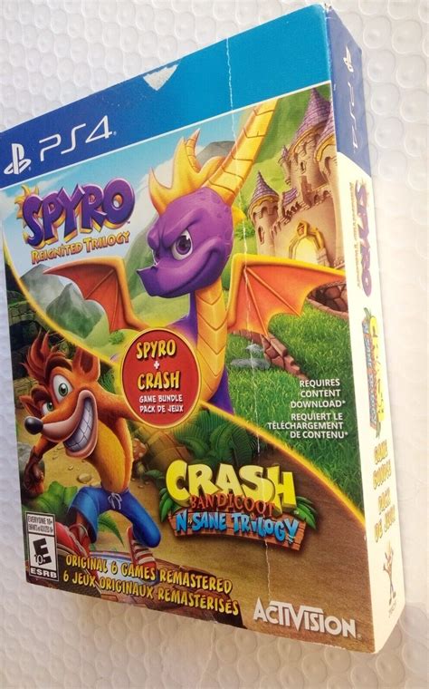 Spyro Crash Remastered Bundle Ps4 Spyro Reignited And Crash Bandicoot