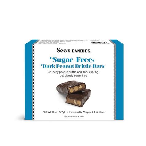 Sugar Free Dark Peanut Brittle Bars Sugar Free Dark Chocolate